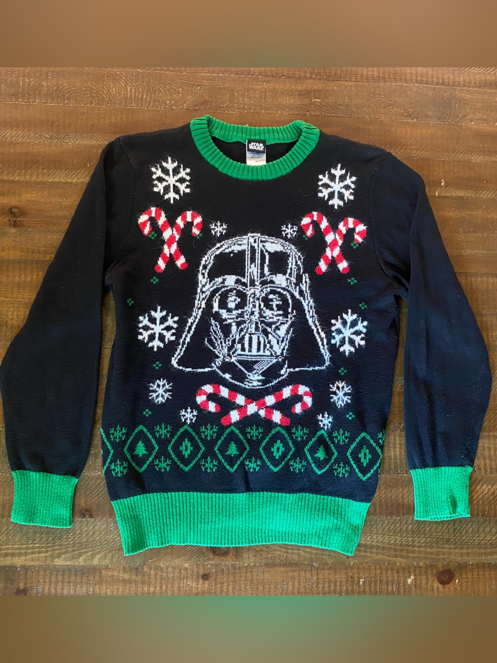 Star Wars Black, Green & Red Holiday Ugly Sweater
